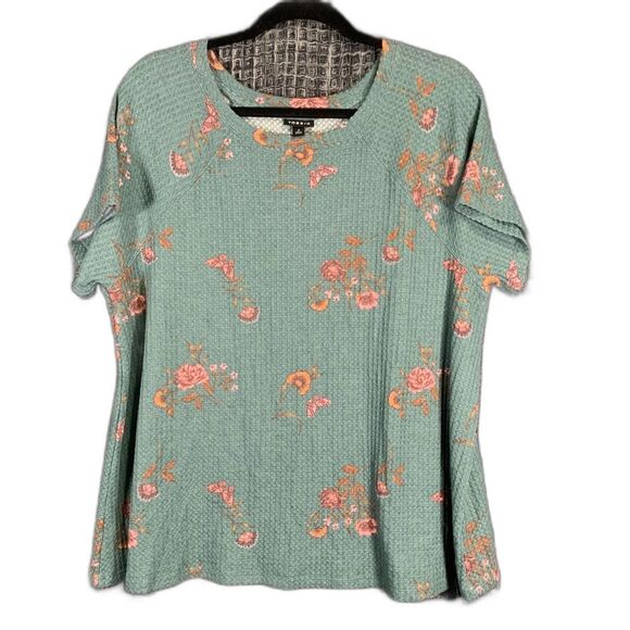 torrid Tops - Torrid Classic Fit Waffle Crew Neck Raglan Tee 2X #833